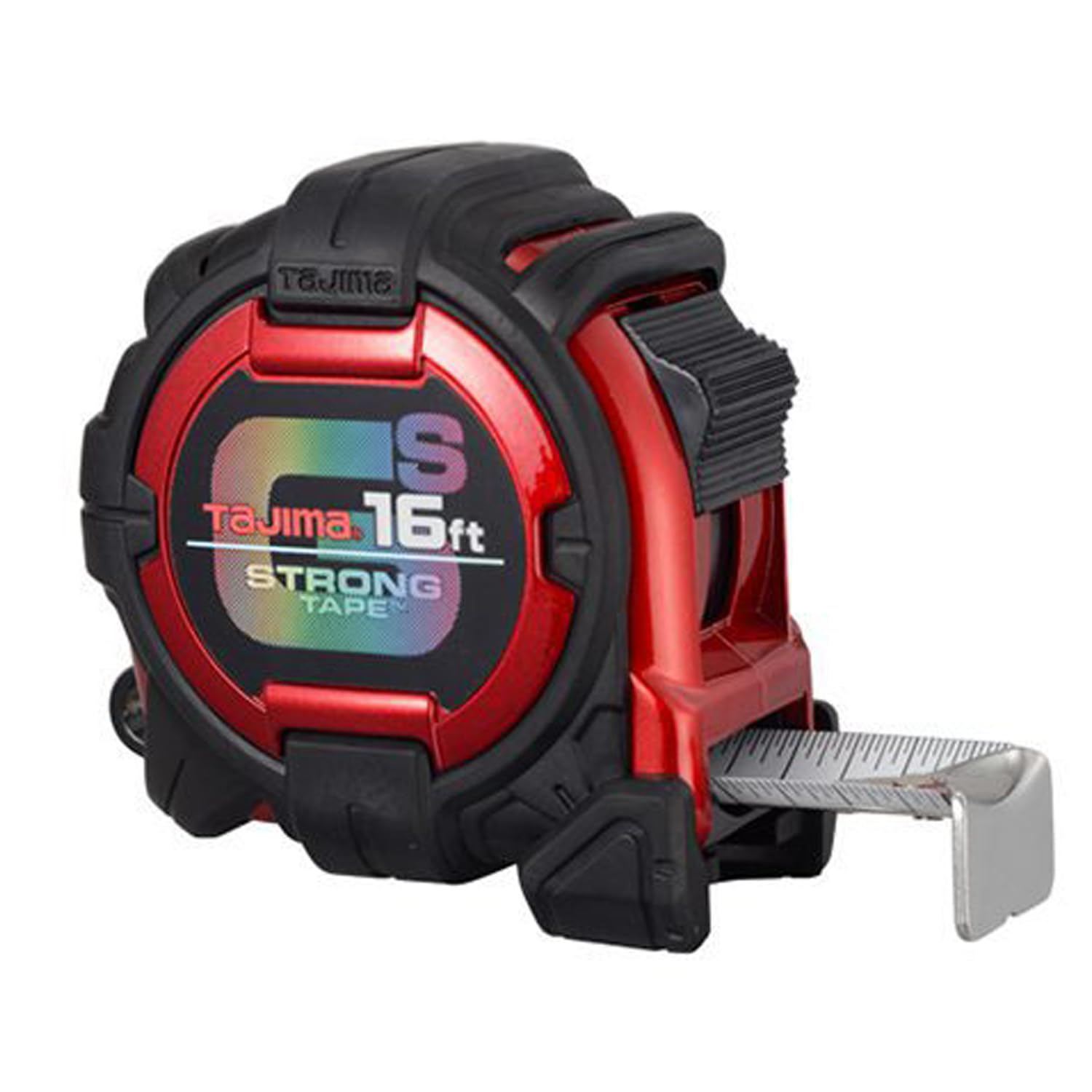 TajimaTape Measure - 16 ft x 1 inch GS-Lock Measuring Tape with Shock Resistant Case & Acrylic Coated Blade - GS-16BW