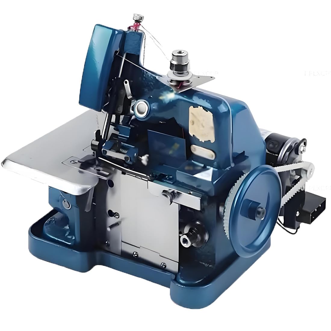 Máquina Coser Cortadora Industrial Overlock,180w Hogar Blue
