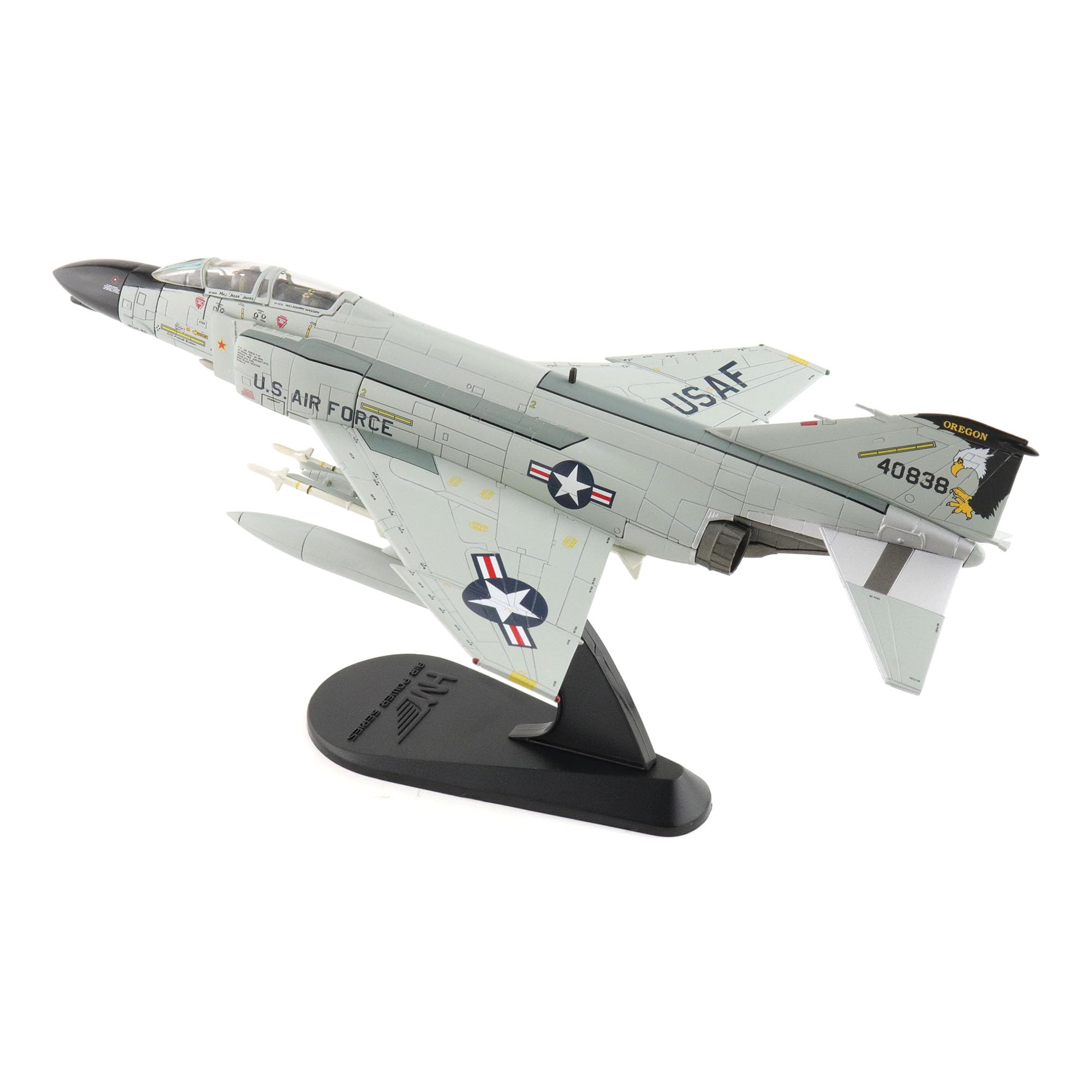 Hobby Master | Replica di aerei militari in scala 1:72 | F-4C Oregon ANG 40838, 114th TFTS, Oregon, anni '80 | Modello HA19076