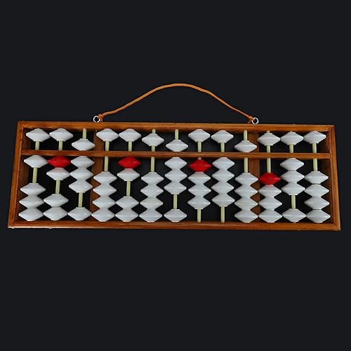 Miniatura 3 de Jaquiain Abacus Abacus Calculadora de profesor de educación matemática Abacus colgante Abacus enseñando ábaco 58X19Cm para profesor
