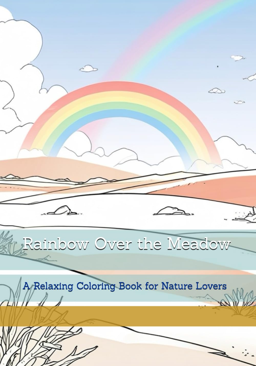 Rainbow Over the Meadow: A Relaxing Coloring Book for Nature Lovers (Moments of Gentle Relaxation)