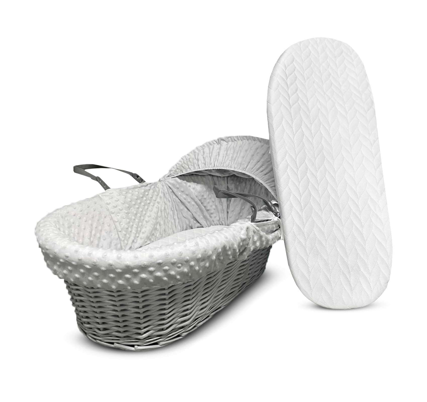 Sapphire Collection Premium Moses Basket Foam Mattress - Ensures Safe and Comfortable Sleep for Babies (1, 74 X 28 X 4cm)