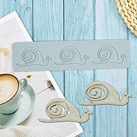 Vista 5 de Molde de silicona de hojas huecas de animales, caramelo de chocolate 3D hueco de abeja/pájaro/caracol/vaca, decoración de pastel de azúcar, parte