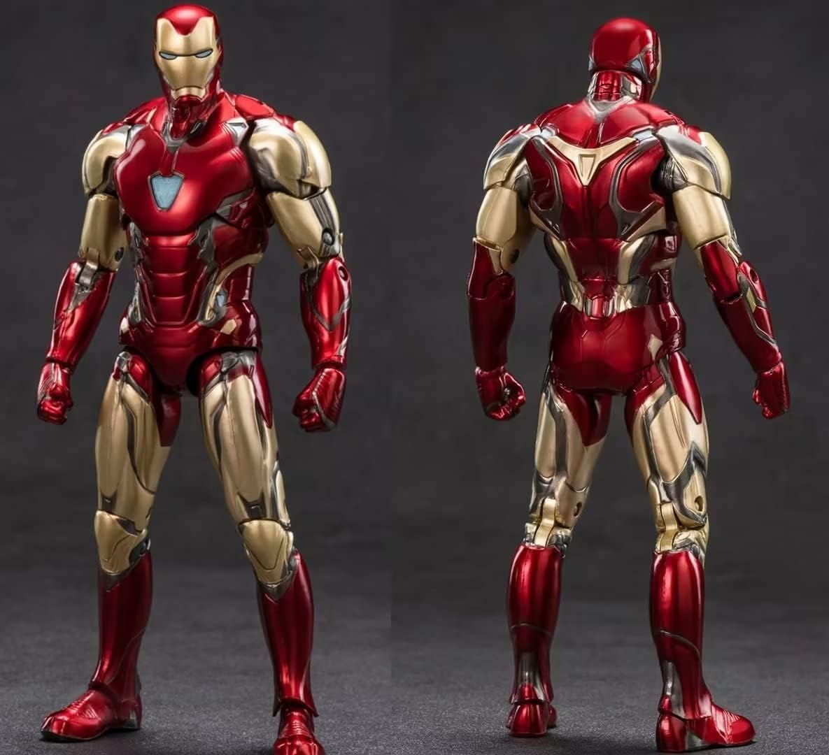 10th Anniversary 7 Inches (1/10) Deluxe Collector Superhero Action Figures Metal Painting 20 Joints Movable Model Toys (MK85)
