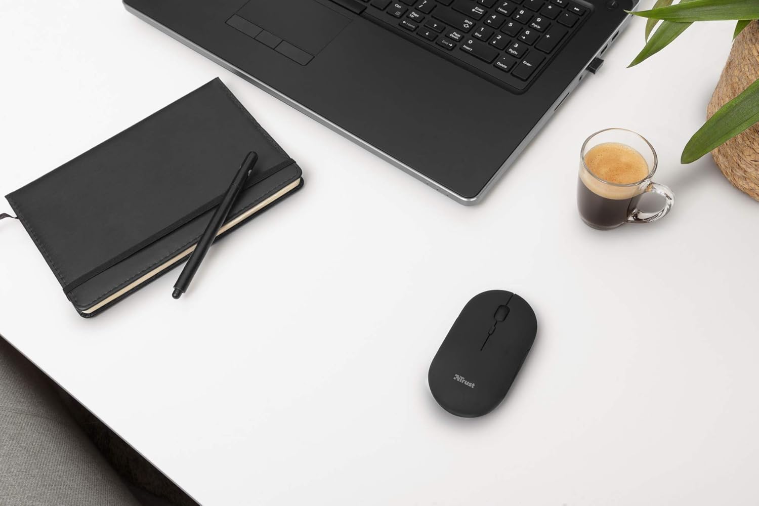 Trust Puck Ratón Inalámbrico Recargable, Bluetooth o 2.4 GHz con Microreceptor USB, PPP 800/1200/1600, Botones Silenciosos, Ergonómico, para Ordenador/Portátil/MacBook/PC/Mac/iPad/Tablet – Negro 14