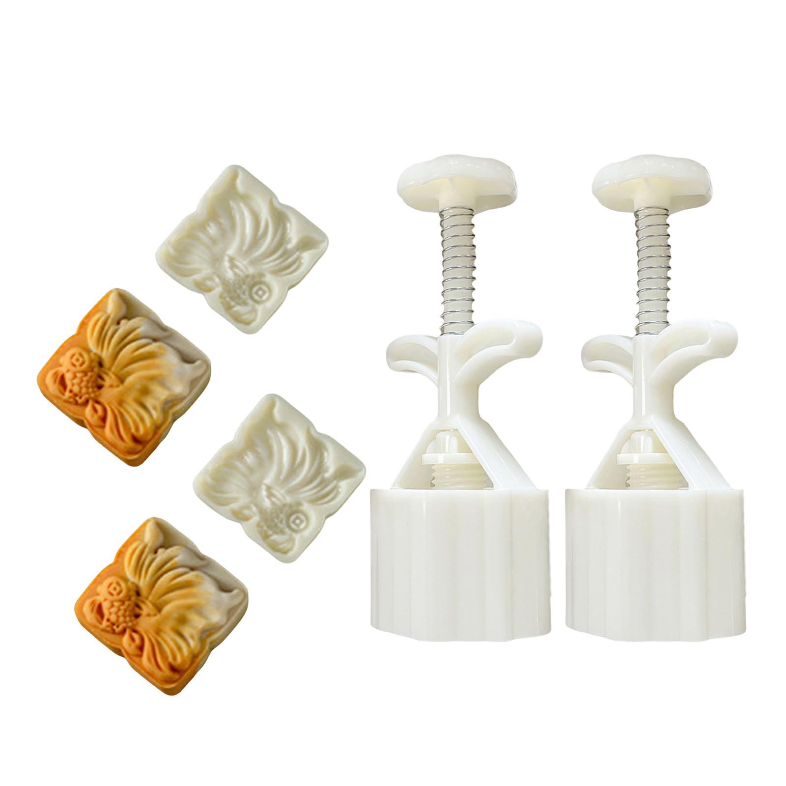 YROHGKPN Desserts Press Molds Cookie Stamp Chinese MidAutumn Maker Decorating Tool for Making Cookie Maker