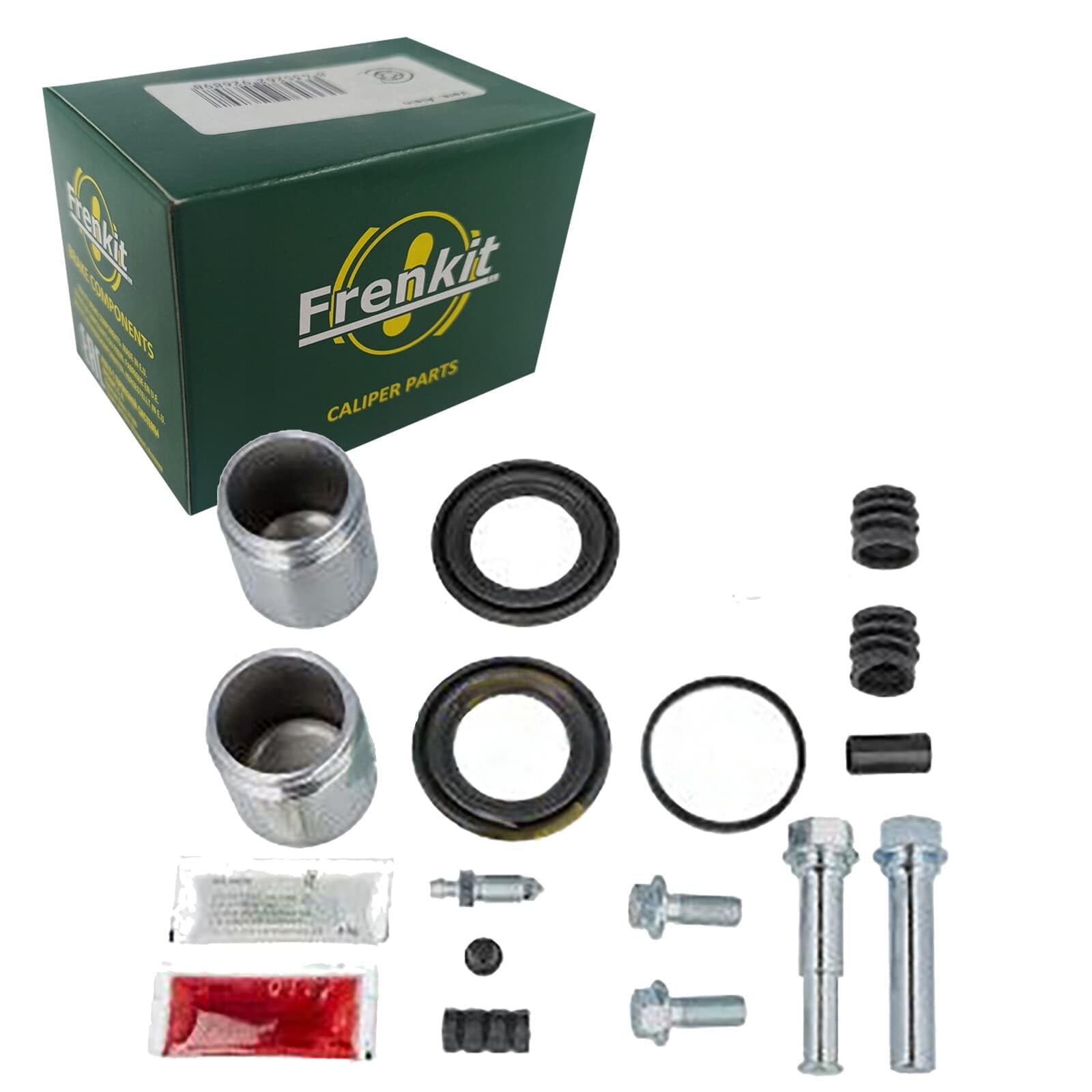 FRENKIT 748344 Kit di revisione della pinza freno Assale anteriore Compatibilità con NISSAN Patrol GR V SUV Y61 Patrol GR V Camion pianale/Telaio Y61