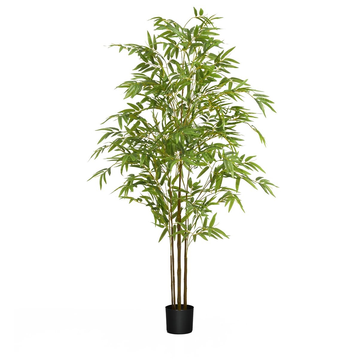 MAIA SHOP Bambù artificiale 180 cm Minimal, pianta finta da interno iperrealistica, albero decorativo elegante per arredare casa ufficio e hotel