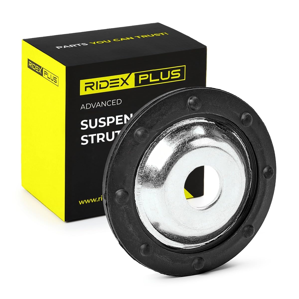 RIDEX PLUS 1180S0753P Coupelle d'amortisseur Avant Compatible avec PEUGEOT 207 3/5 portes WA, WC