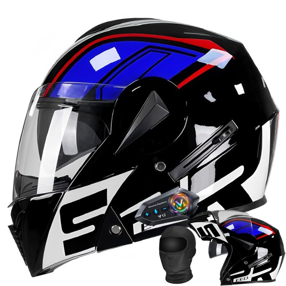 Helmet Modular Dual Visor Sec Windstorm Modular Bluetooth