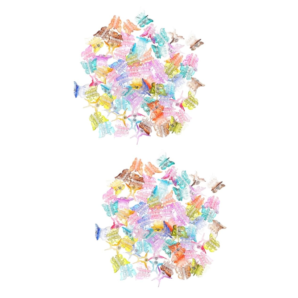 minkissy 160pezzi Fermagli Per Forma Di Farfalla Clip Per Piccole Colorate Accessori Per Donne e Ragazze e Sottili