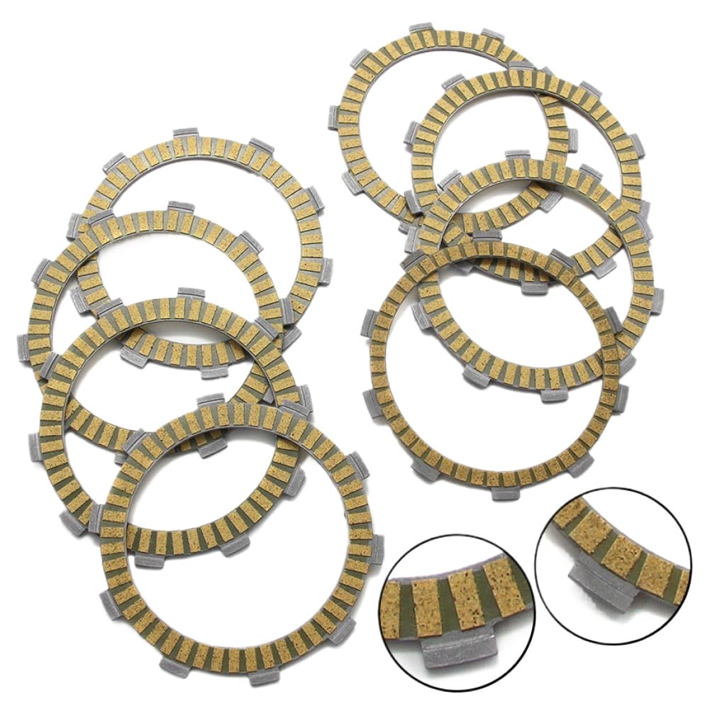 Motorrad-Kupplungs-Reibscheiben-Platten-Set, kompatibel mit CB600F CBF600 NS250 CBR600F4i CBR600 CBR600RR VFR800 CB900F CBR900 VFR800F