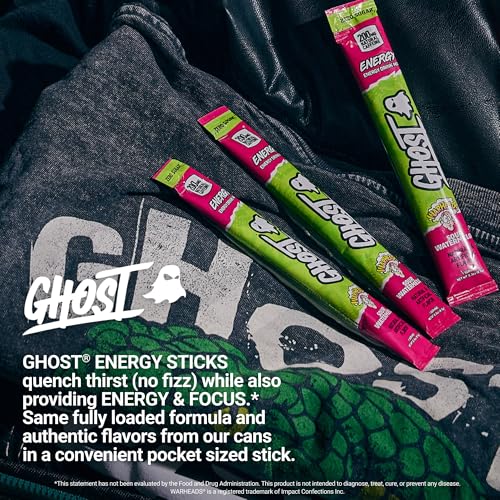 Image of GHOST Sugar-Free Energy Drink Packets, Warheads Sour Watermelon, 24 Sticks