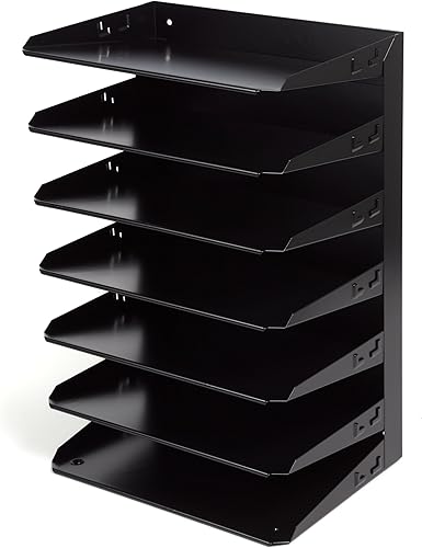 Miniatura 3 de Huron Organizador horizontal 7 ranuras, acero negro