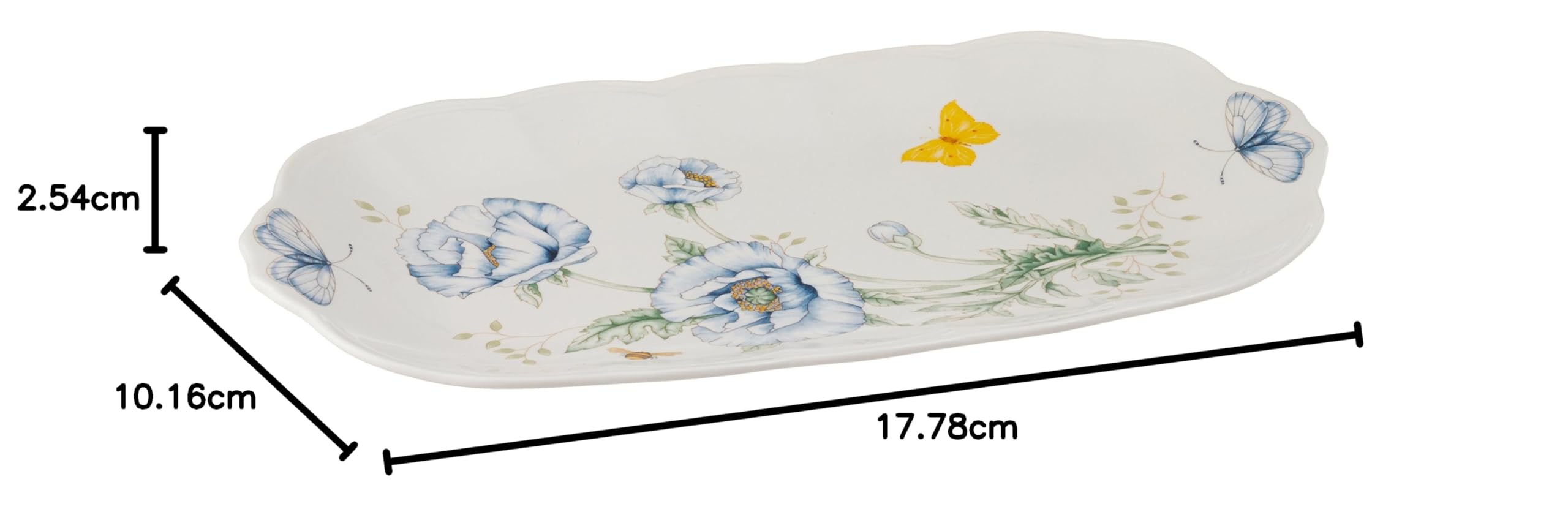 Amazon | Lenox Butterfly Meadow Oblong Sandwich Tray by Lenox