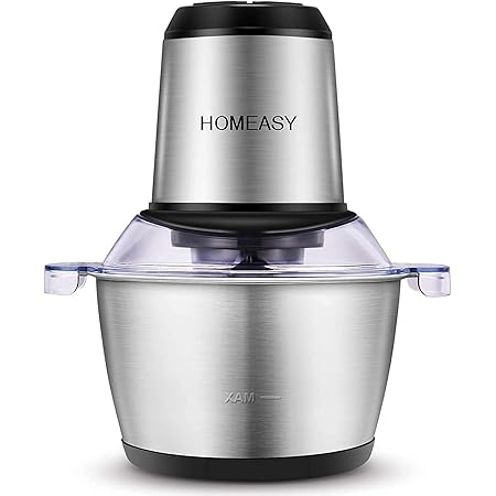 Amazon フードプロセッサー Homeasyフードプロセッサー 小型 1 8l大容量 お肉専門 玉ねぎを切り刻む 粉砕 鶏肉 ミンチ みじん切り 一台多役のフードプロセッサー 1 8l Homeasy フードプロセッサー 通販