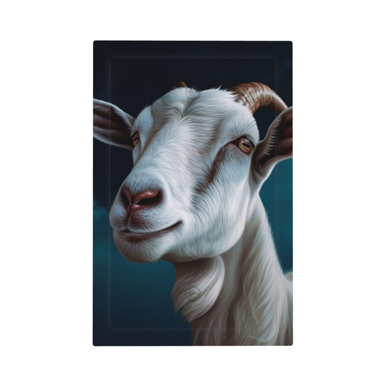 1-Gang Decorator Wall Plate Goat Light Switch Cover Single Gang Receptacle Outlet Wall Plate Mid Size 5" x 3" Wallplate Unbreakable Polycarbonate Outlet Faceplates Covers