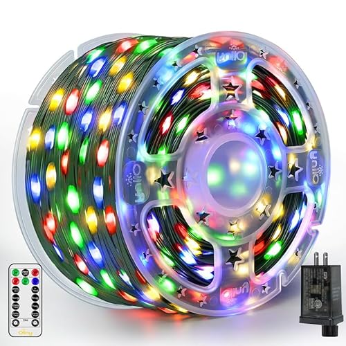 Ollny Christmas Lights 1000 LED 330 FT, IP67 Waterproof Plug
