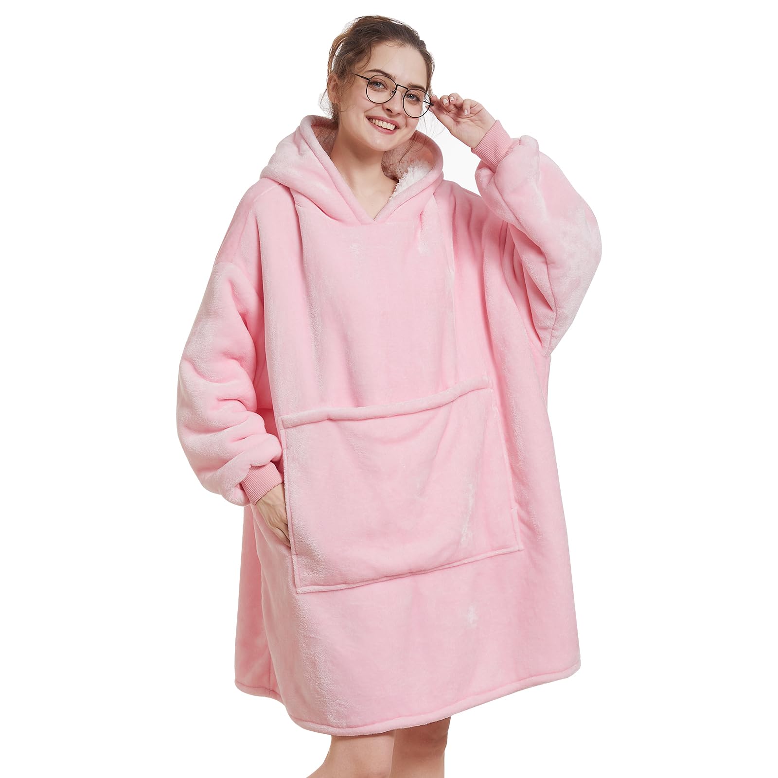 Felpa Coperta Sherpa In Pile Per Bambini MIA – Oversized Con Cappuccio, Lavabile, UK