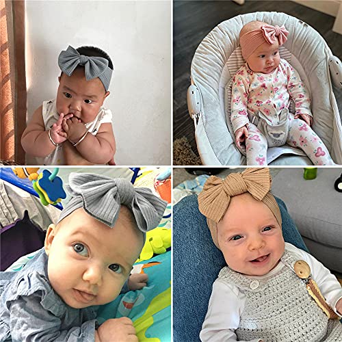 Sugarmelon Baby Headbands Headwrap Newborn Toddler Cotton Ribbed Turban Headband Hairband Infant Baby Show Gifts3