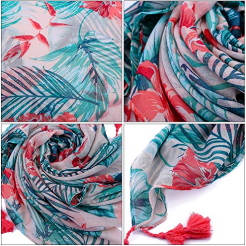 ABOOFAN 1Pc Havaí Xale Lenço Das Mulheres Confortáveis de Algodão E Linho Lenço Ao Ar Livre