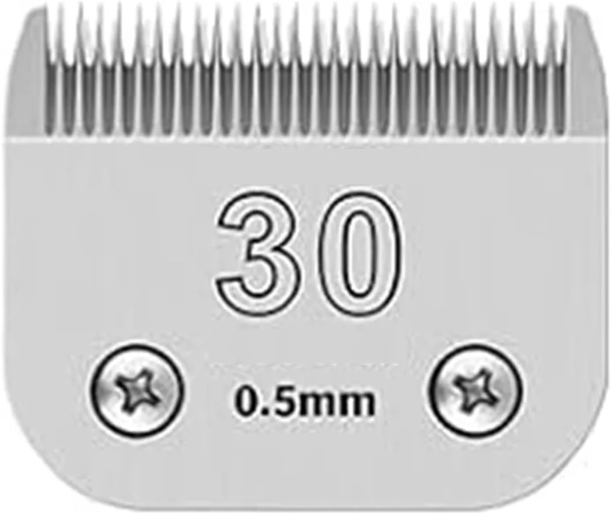 No 30 Detachable Pet Dog Grooming Clipper Blade,Compatible For Oster, A5 Animals Cut Length 0 5mm 1 50 Inch(4pcs)