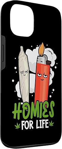 Vista 15 de Funda para iPhone 14 Plus Homies For Life Marihuana Weed Cannabis 420