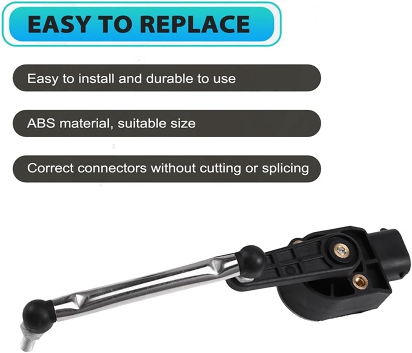 Rear Body Height Level Sensor Complete Kit with Rod Compatible with Hyundai Equus Genesis 2008-2014, Model 55830-3M200 55830-3M300