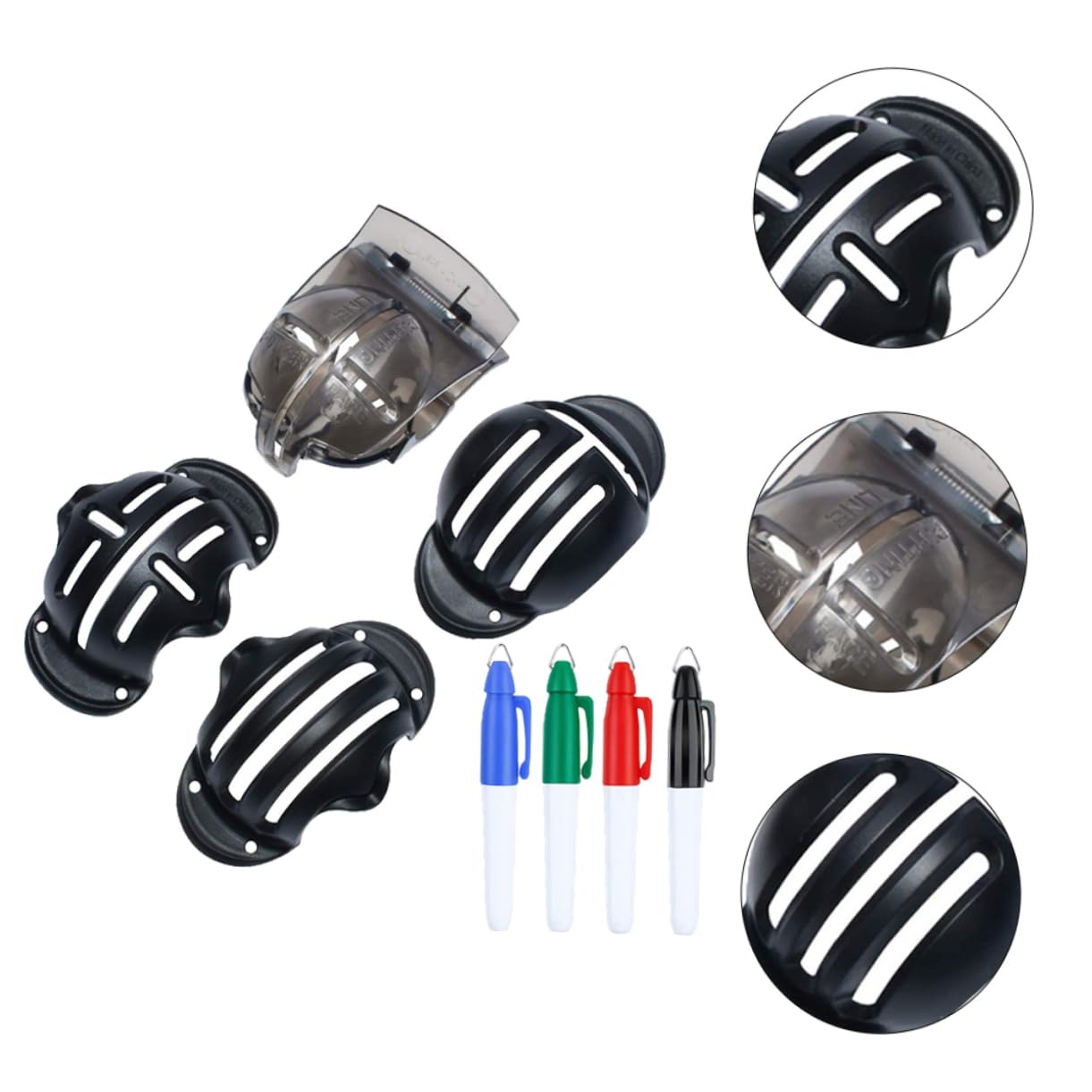 BESPORTBLE Golf-Liner Golfmarkierungsschablone Golfmacher mit Stift Golf Zähler Clicker Golfmarker golfrasen Golfballfelder Golf-Ausrichtungswerkzeug Schublade für Golf Stift malen