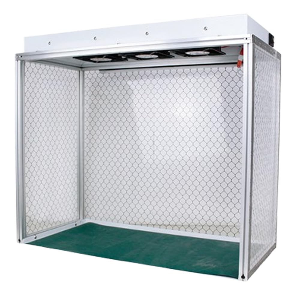 Reinraumwerkbank Mit Hepa Filter Für Arbeiten | Laminar-Flow-Box,3ventilatoren,Aluminiumrahmen,Antistatischer Vorhang,Handy-Lcd-Reparatur,Elektronik,Labor,Reinraum,Staubfrei