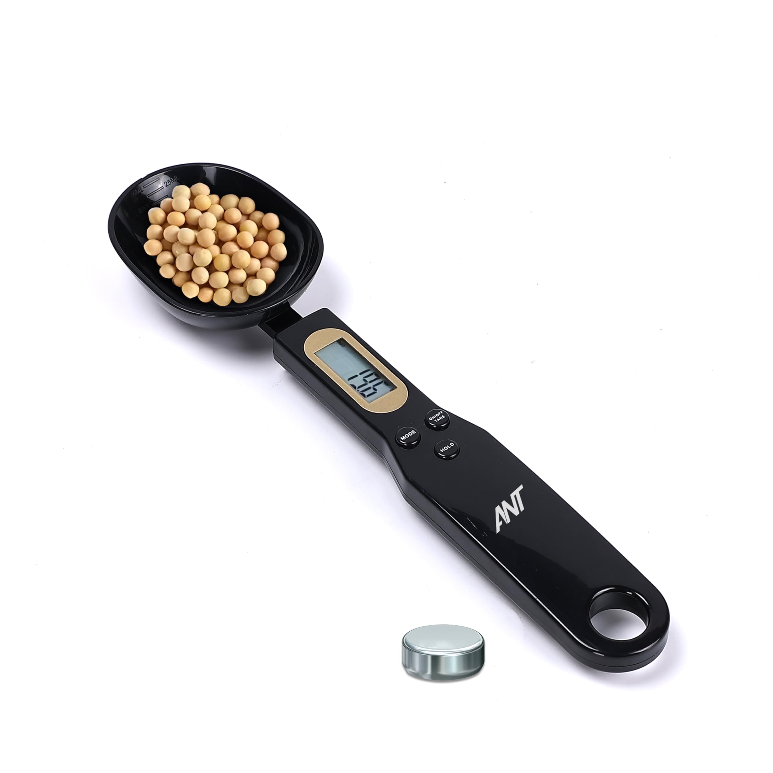 Ant Beta 10 Digital Spoon Scale 500g/0.1g – Multi-Unit (g/oz/gn/ct), LCD Display, ABS Food-Grade Material, Auto-Off, Hold Function, Low Power & Overload Indicators – Kitchen Baking & Cooking Tool-image-9