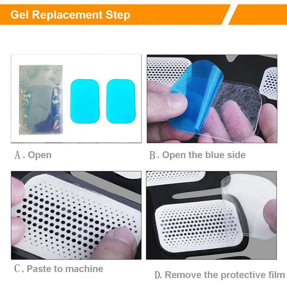 Cuscinetto di Gel EMS 300PCS, Cuscinetto di Ricambio Gel Elettrodo, Cuscinetto di Gel Assorbente EMS