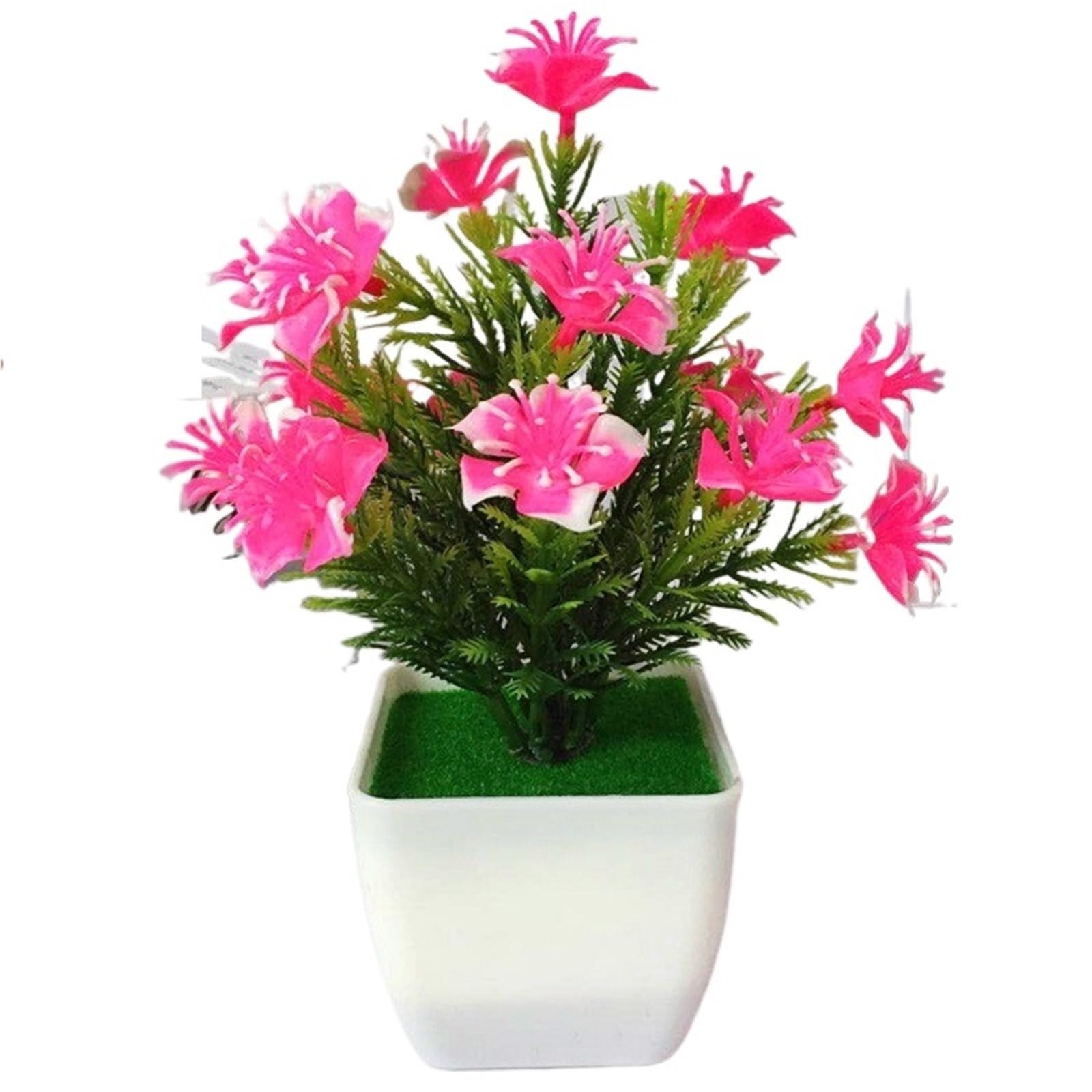 HUWOYG 4pcs Artificial Bonsai Party Potted Wedding Craft Lifelike Mini Plant Simulated Decoration Display Flower Home For Home