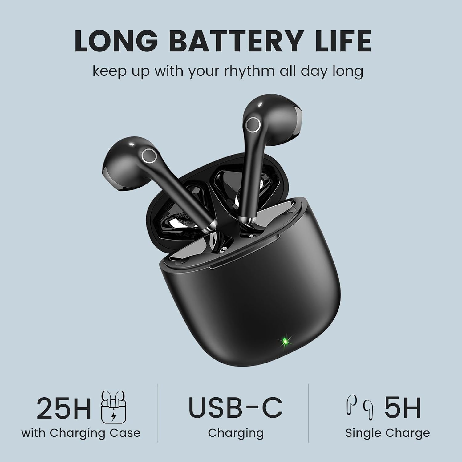 Wireless Earbuds Bluetooth 5.4 Headphones for Samsung S23 S24 S25 Ultra A35 image 3