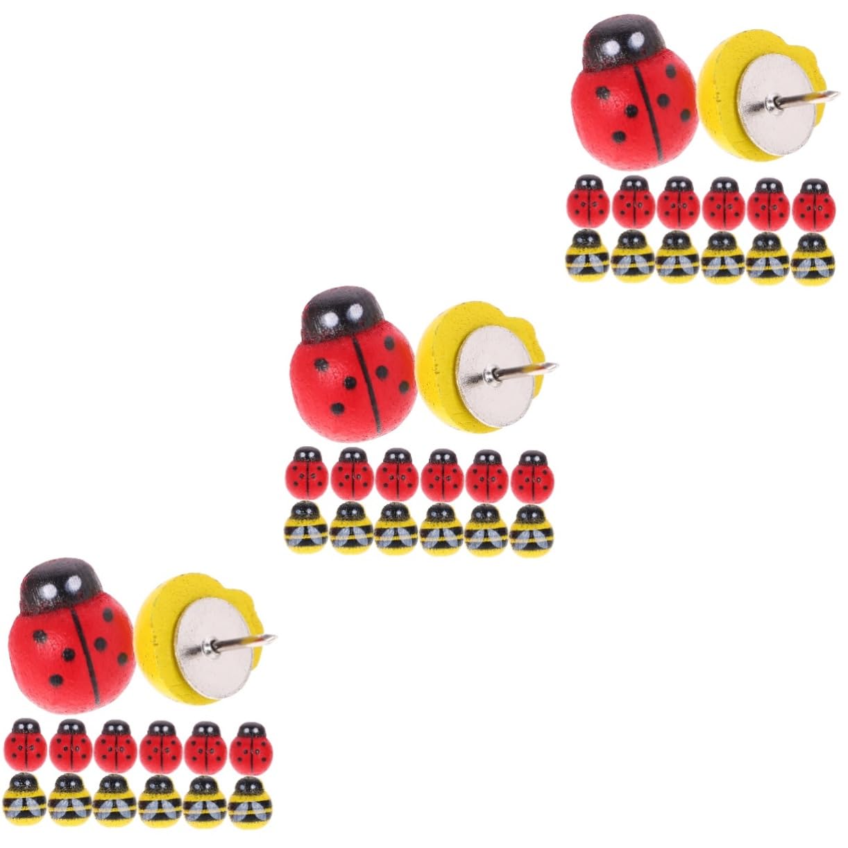 DOITOOL 3 Series Chinchetas De Animales Pushpins Coloridos para Decoración De Tableros Accesorios para Anuncios 50 Piezas*3