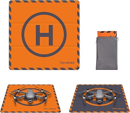 KENOBEE Drone Landing Pad 20" para DJI Mavic 3  Mavic Air 22S  Mavic Mini 21SE  Mavic 2 ProZoom  DJI FPV, almohadilla de aterrizaje universal