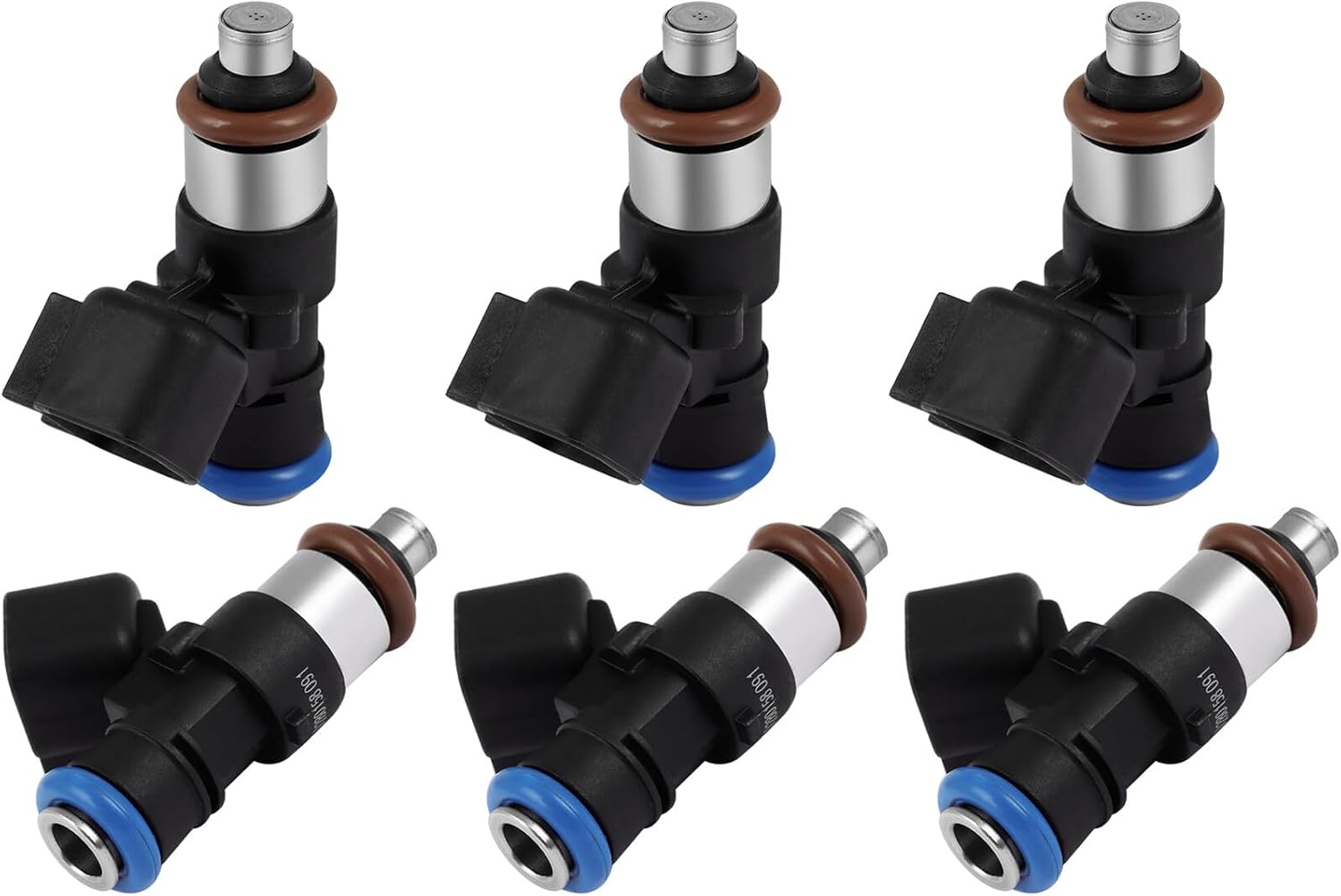 4 Holes 6Pcs Fuel Injector Replace 0280158091 SCITOO Automotive Engine Fuel Injector fit for 2007-2011 for Ford for Edge 3.5L, 2009-2011 for Ford for Flex 3.5L, 2009-2011 for Lincoln for MKS 3.7L