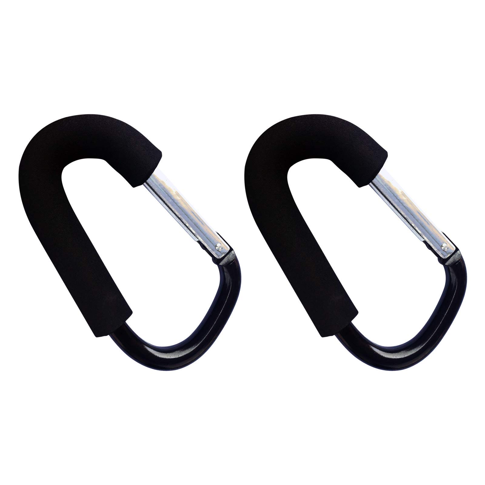 Universal Clip for a Pushchair, Buggy or Pram [Black, Pack of 2]