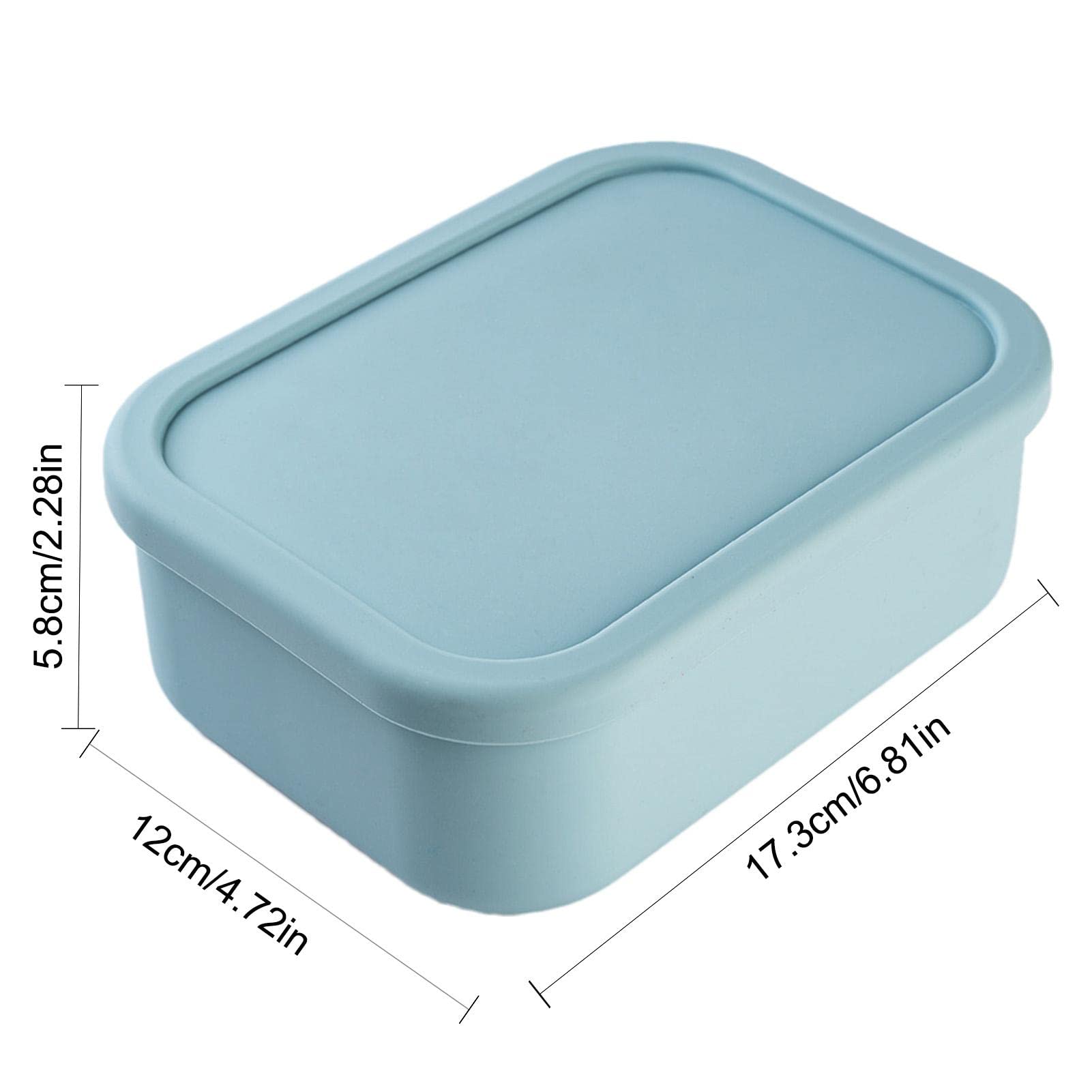 Contenitore per il pranzo Bento in silicone a 3 scomparti, contenitore