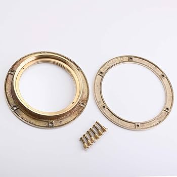 Amazon.co.jp: (丸窓固定-150-PB)(SIM055-PB) イタリア製 真鍮