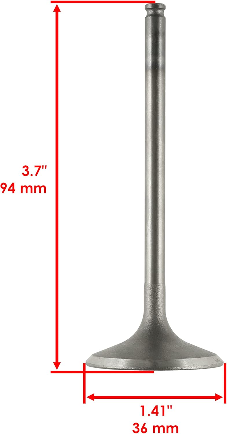 Caltric Intake Exhaust Valve Kit Compatible with Suzuki King Quad Part Number 12911-31G00 12912-31G00