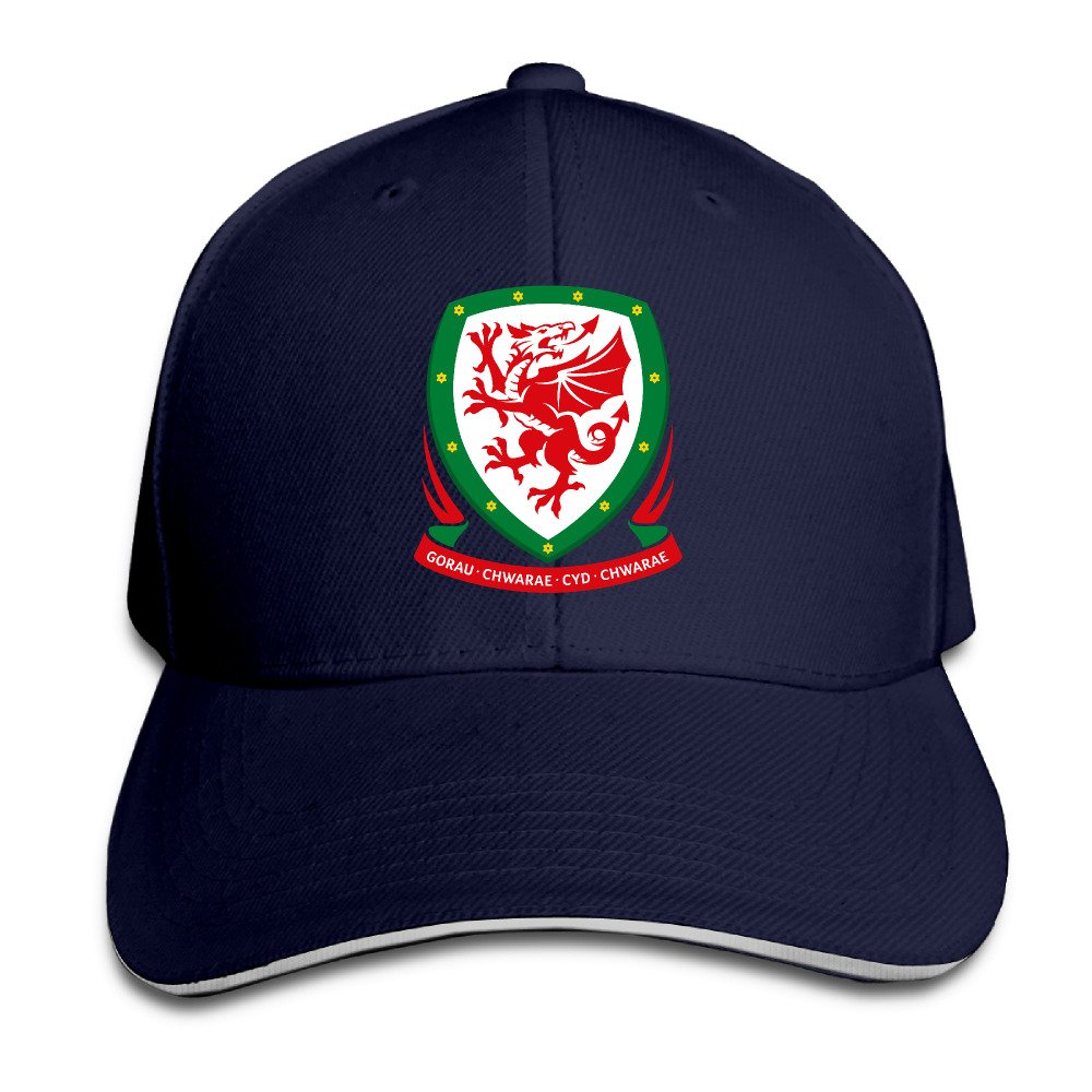 Unisex Wales National Football Team Logo Adjustable Snapback Baseball