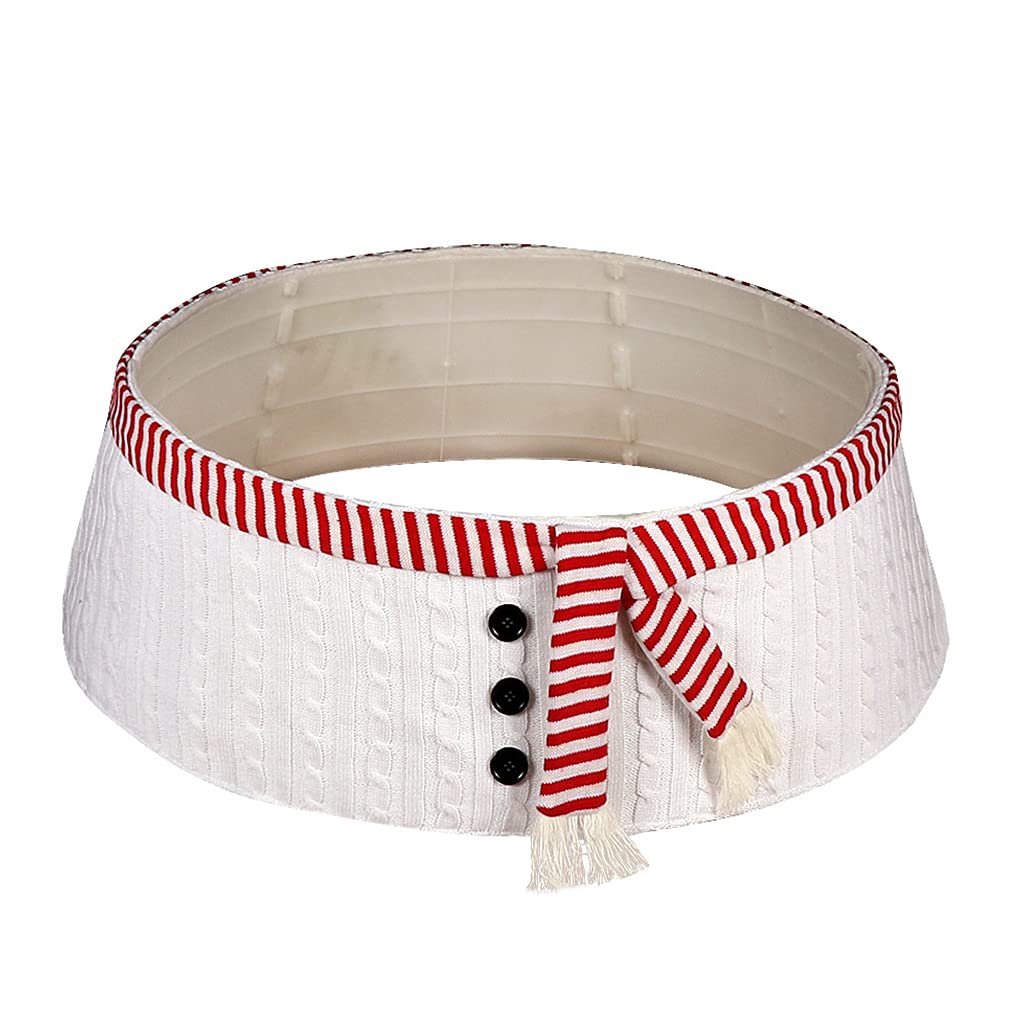 Jupe de sapin bonhomme de neige et collier de sapin de Noël 76 cm