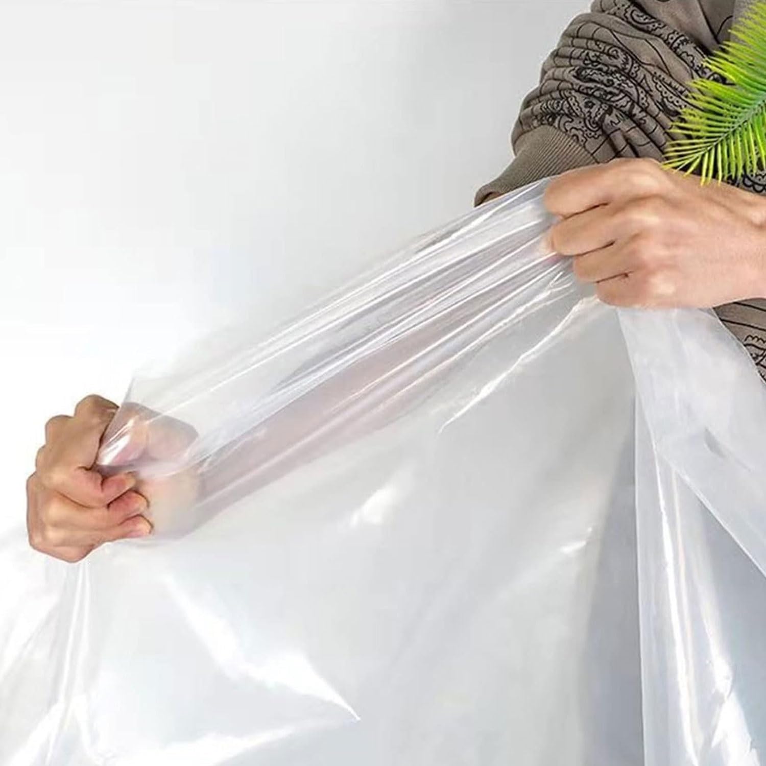 Transparente Cubierta de Película Invernadero | Resistente al Desgarro, Transparente de Protección Las Plantas Láminas Jardín(16 x 26 FT)