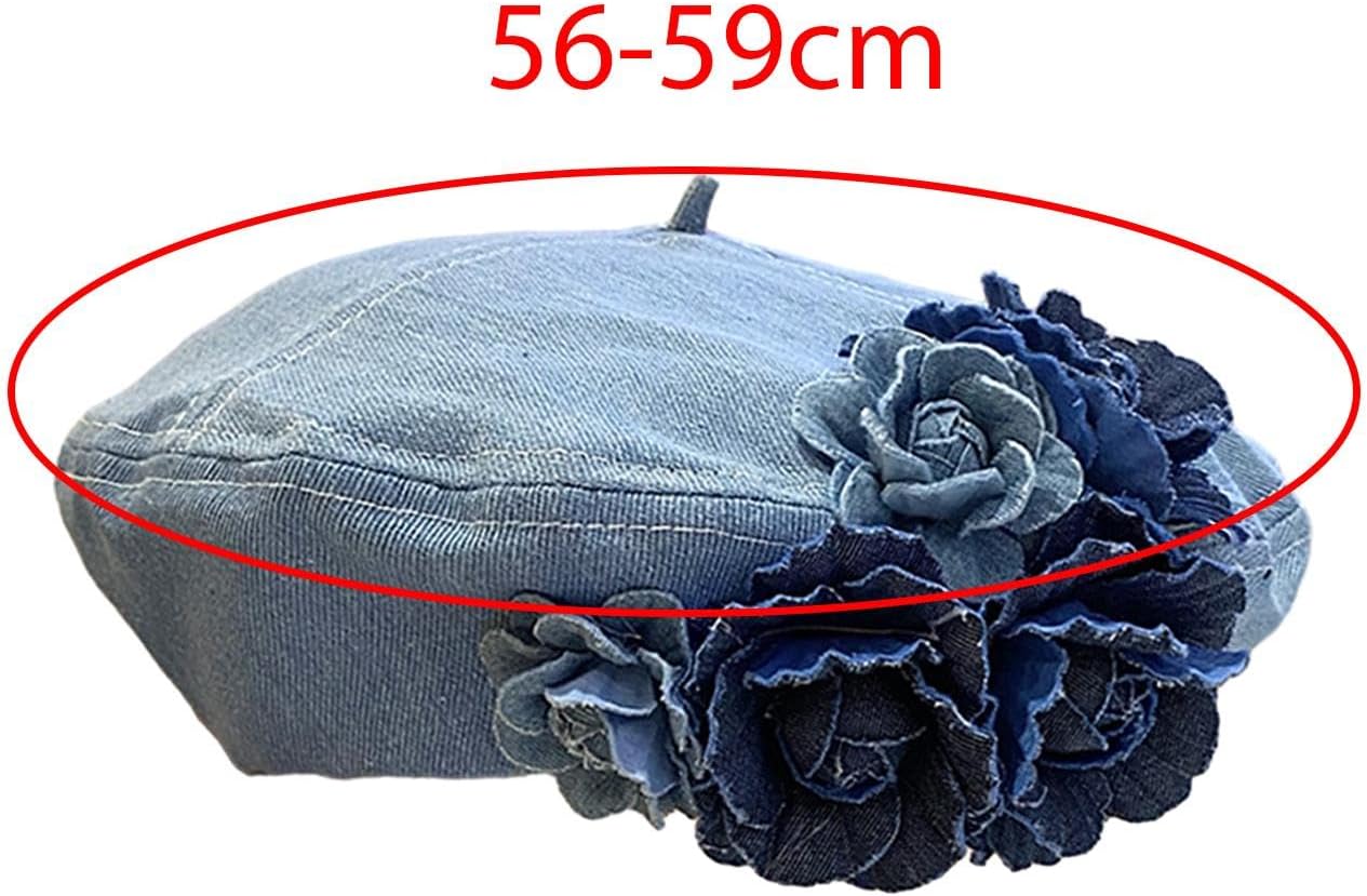 Women Hat Denim Cap Comfortable Birthday Gift Headwear Costume Hat Painter Hat for Outdoor Holiday New Year Autumn