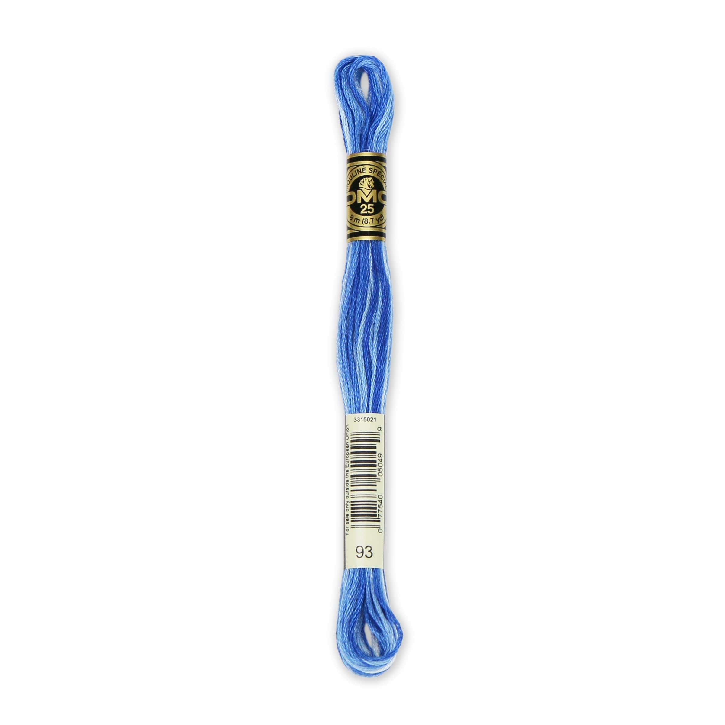 DMC 6-Strand Embroidery Cotton Floss, Variegated Cornflower Blue