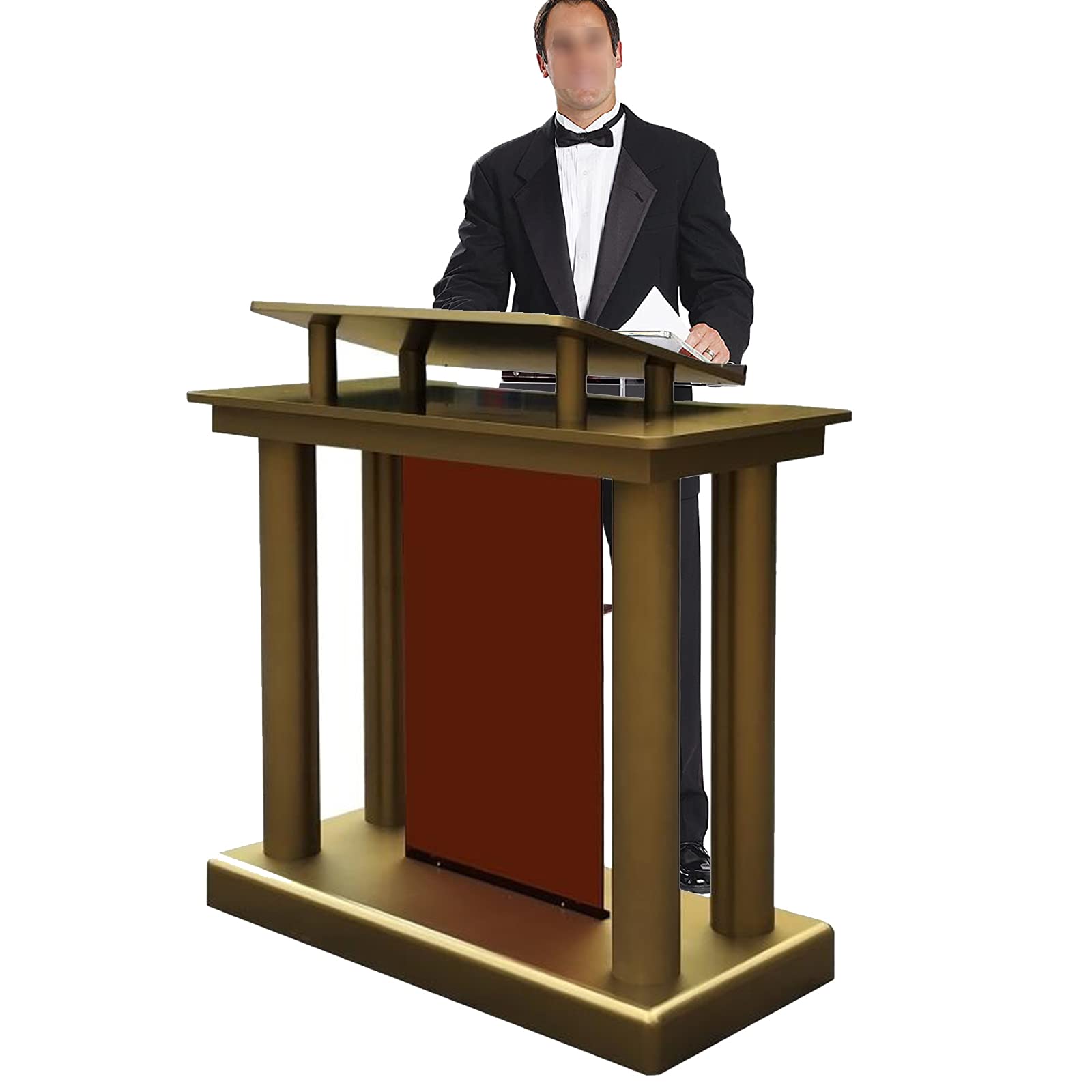 Buy Acrylic Lectern Pulpit Golden Luxury Podium, Chanting Podium, Large