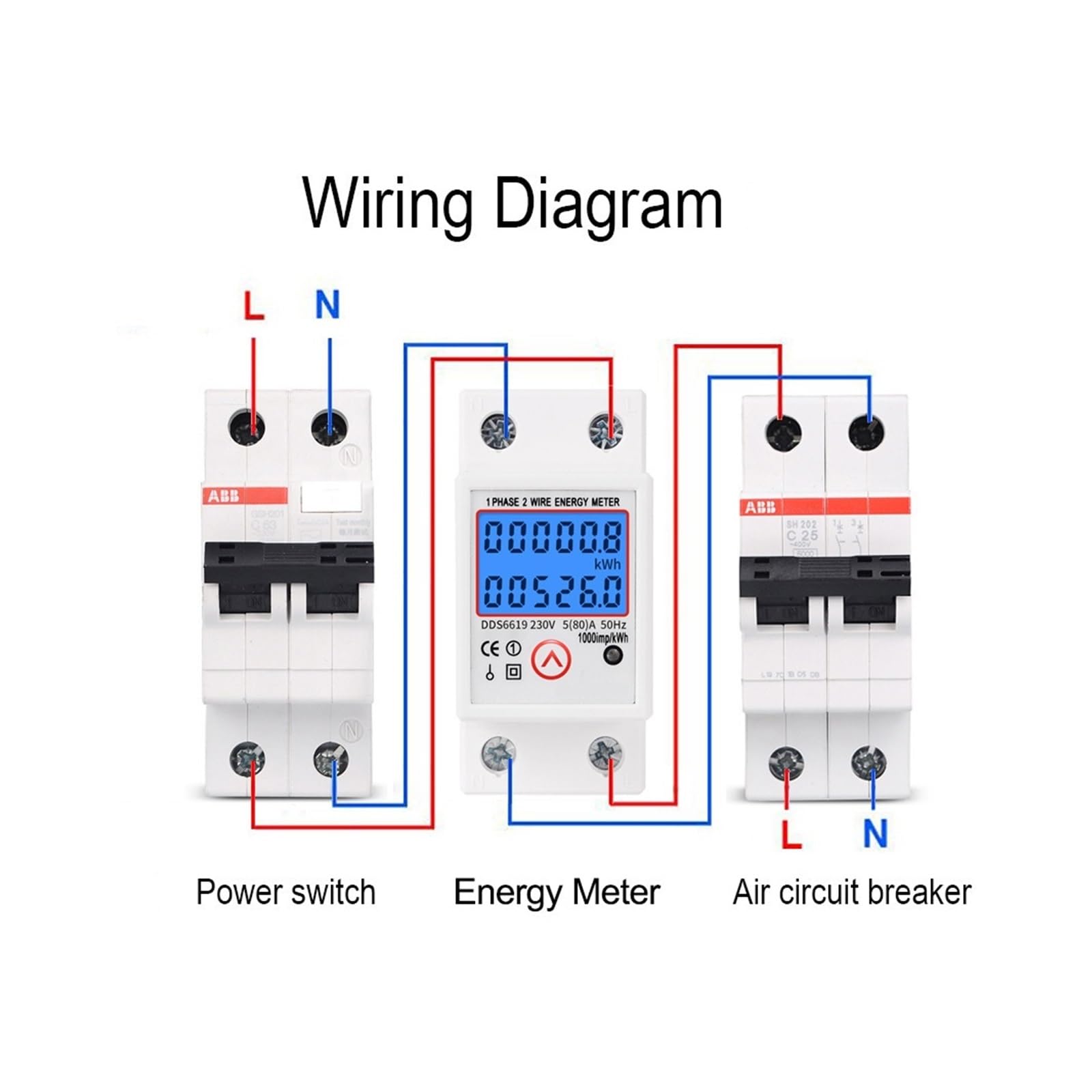 Liczniki Energii Cyfrowe Podświetlenie LCD Jednofazowe Resetowanie Zero KWH Miernik Zużycia Wattmeter Electronic Dokładne Monitorowanie Energii