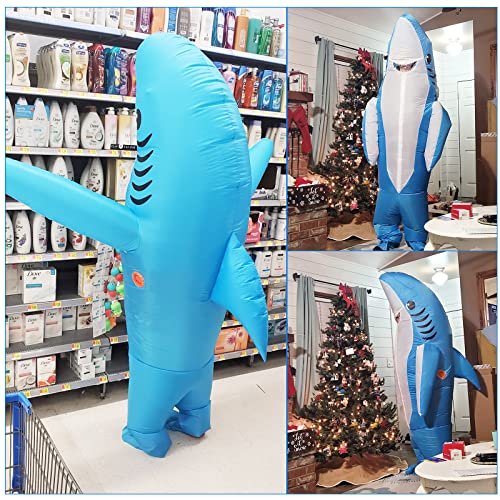 Adults inflatable halloween costumes blow up shark costume for halloween, birthday gift cos play party 6 Adults inflatable halloween costumes blow up shark costume for halloween, birthday gift cos play party - image 7