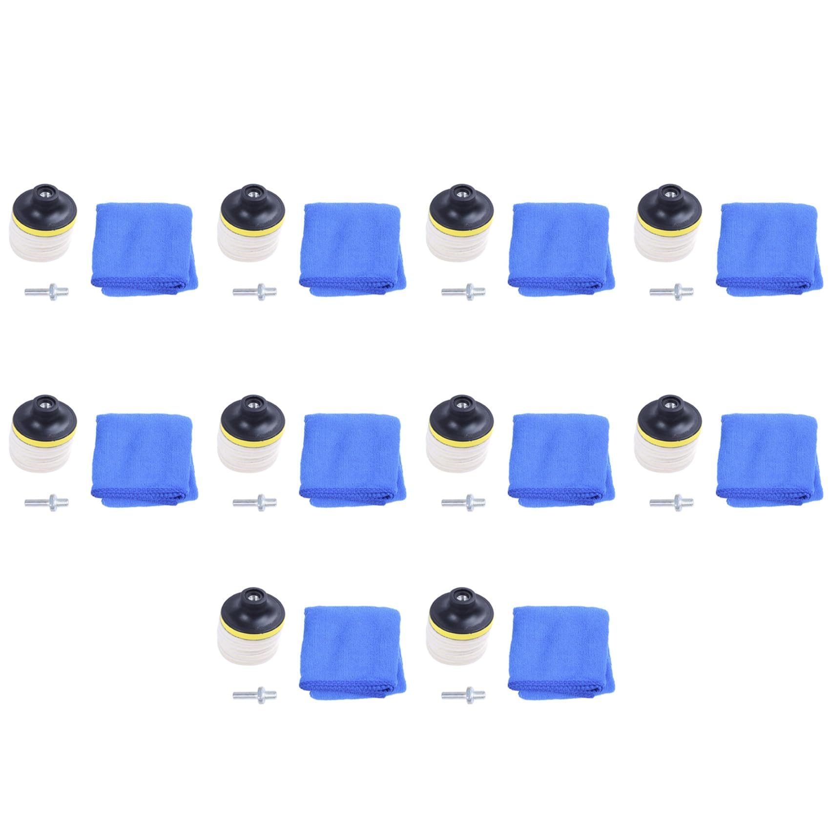 80PC 3 Pulgada 75mm Almohadilla de Pulido de Fieltro Kit de Pulido de Vidrio de Reparación de Arañazos de Parabrisas